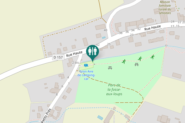 Map showing location of Rue Haute 44 Toilet
