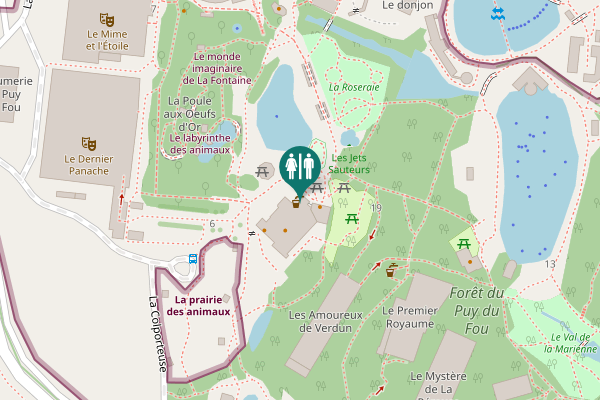Map showing location of La Colporteuse 19 Toilet