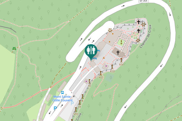 Map showing location of D 33 Toilet