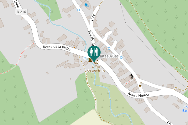 Map showing location of Place de la Résistance Toilet