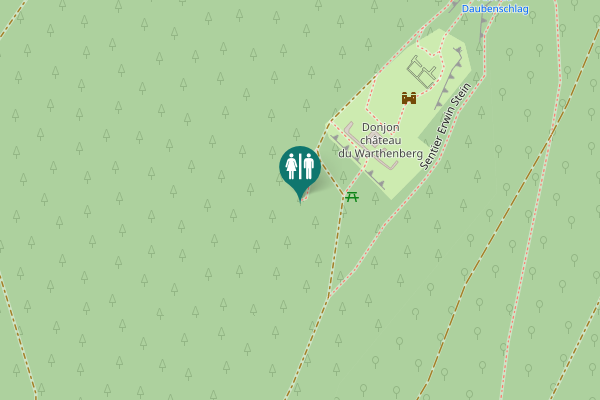 Map showing location of Latrines médiévales