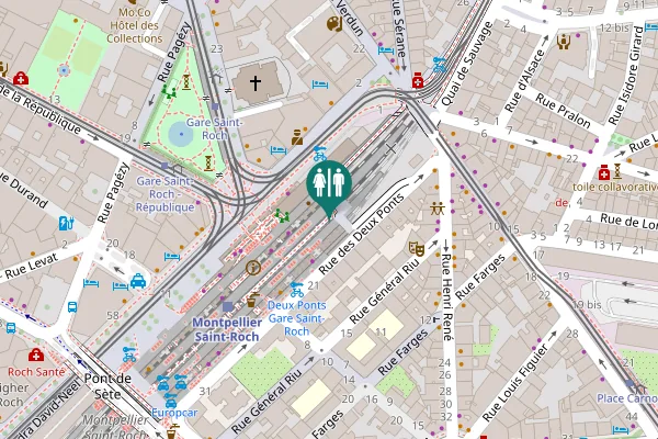 Map showing location of Rue des Deux Ponts 15 Toilet