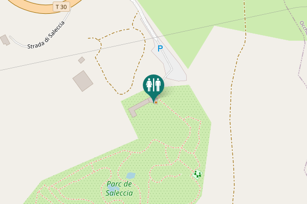 Map showing location of Strada di Bastia Toilet