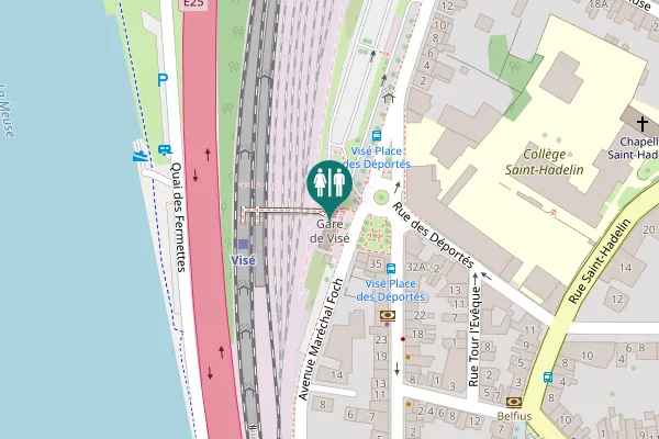 Map showing location of Avenue Maréchal Foch 20 Toilet