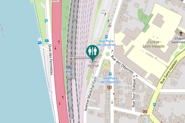 Map showing location of Avenue Maréchal Foch 20 Toilet