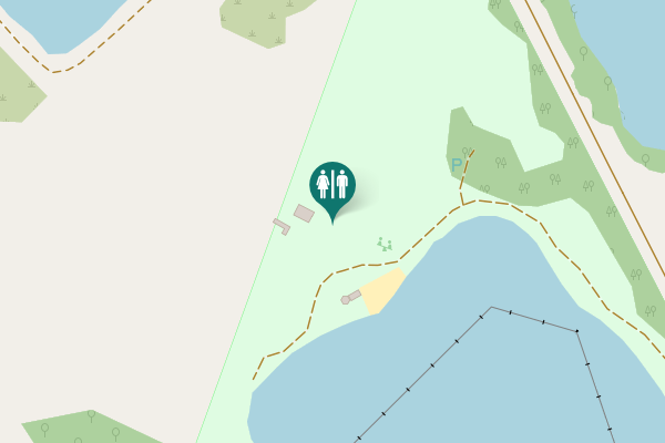 Map showing location of D 932a Toilet