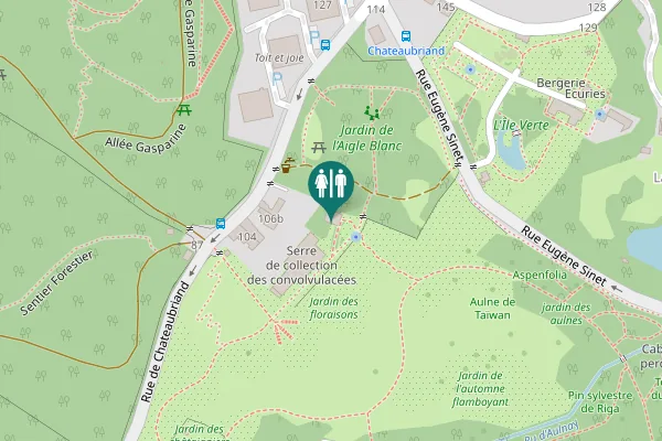Map showing location of Ruelle de la Fontaine d'Aulnay Toilet