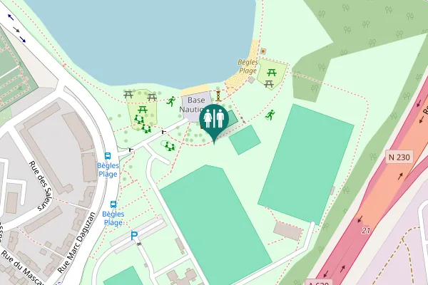 Map showing location of Avenue Pierre Mendès France Toilet