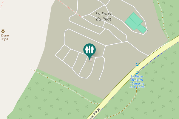 Map showing location of D 218 Toilet