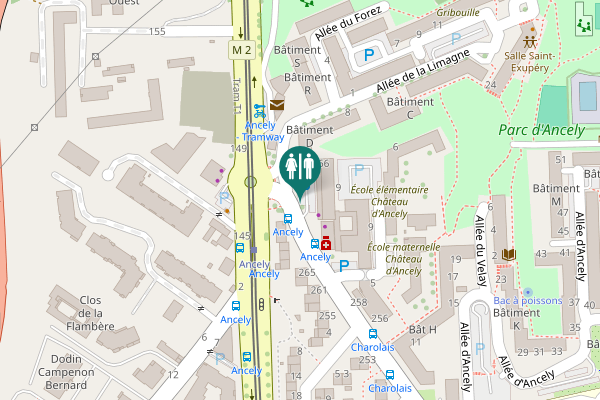 Map showing location of Avenue de Casselardit 275 Toilet