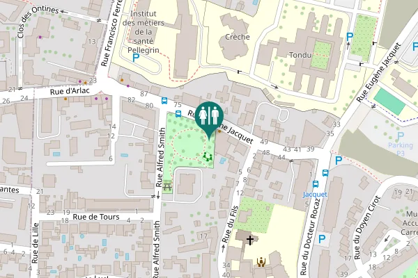 Map showing location of Rue Eugène Jacquet 62 Toilet