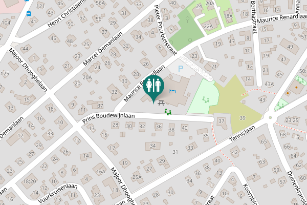 Map showing location of Prins Boudewijnlaan 39 Toilet
