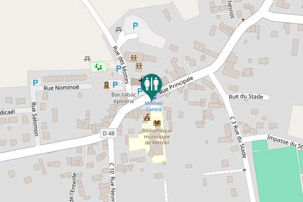 Map showing location of Rue Principale 35 Toilet