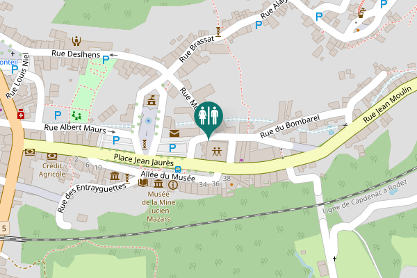 Map showing location of Le Gua Toilet