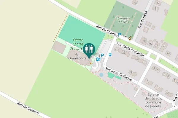 Map showing location of Rue du Chainay 53 Toilet