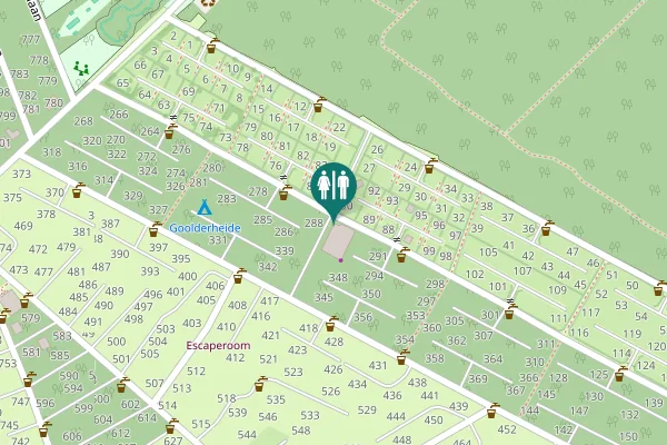Map showing location of Goolderheideweg 90 Toilet