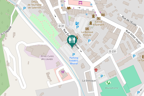 Map showing location of Rue Édouard Basset Toilet