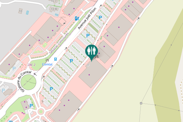 Map showing location of Avenue Joël Pilon 863 Toilet