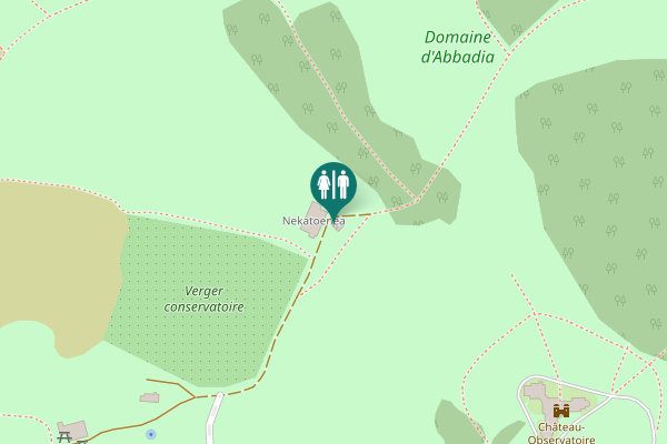 Map showing location of Ustaritz Toilet