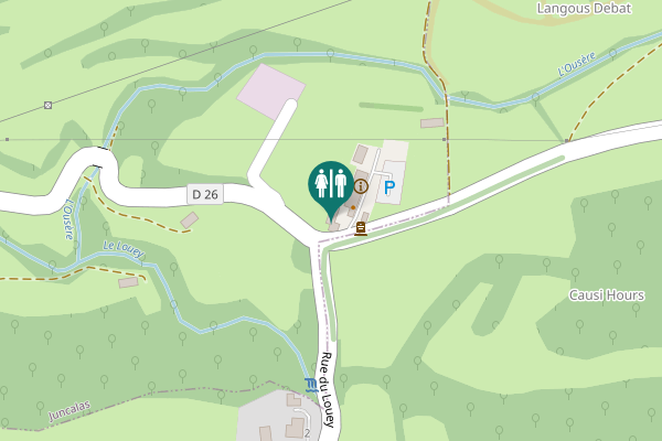Map showing location of D 7 Toilet