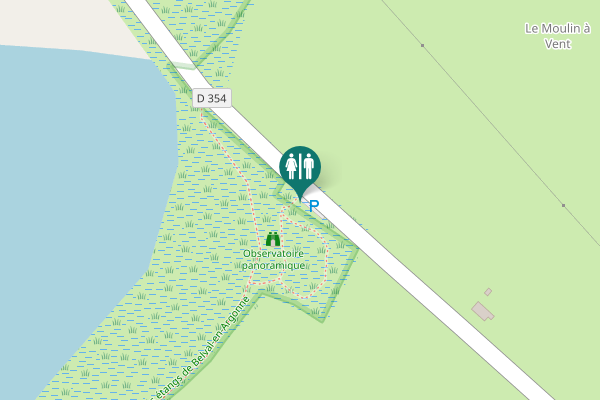 Map showing location of D 354 Toilet