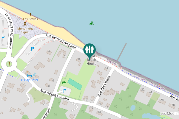 Map showing location of Rue Bernard Anquetil 10 Toilet