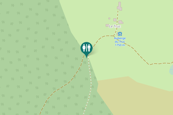 Map showing location of Chemin de Macherey Toilet