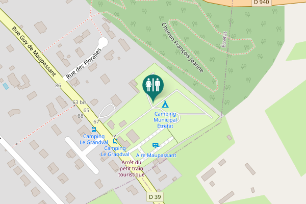Map showing location of Rue Guy de Maupassant 69 Toilet