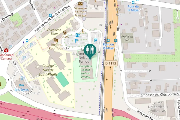 Map showing location of Allée du Commandant Moos 5 Toilet