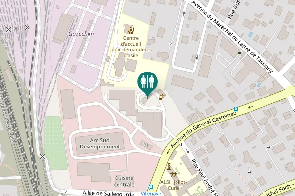 Map showing location of Avenue du Général Castelnau 17 Toilet