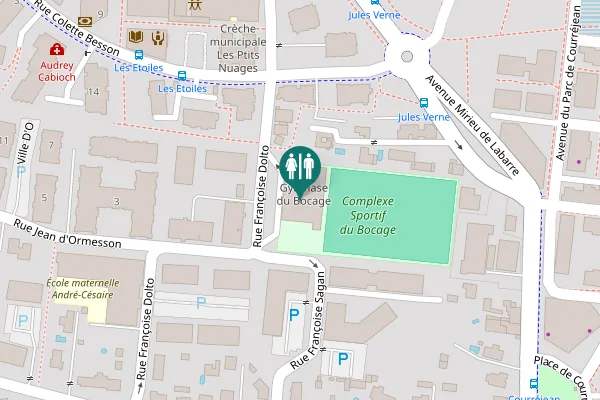 Map showing location of Rue Françoise Dolto Toilet