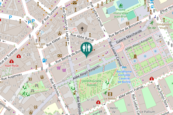 Map showing location of Allée Aloyzi Kospicki 22 Toilet