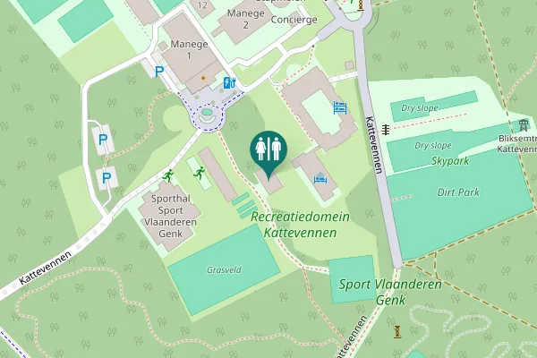 Map showing location of Kattevennen 15 Toilet