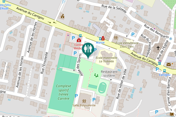 Map showing location of Place du Docteur Barboteu Toilet
