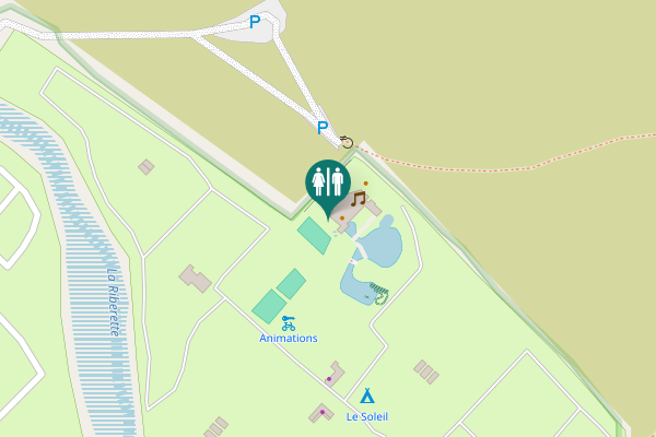 Map showing location of Chemin du Pas d'En Diego 21 Toilet