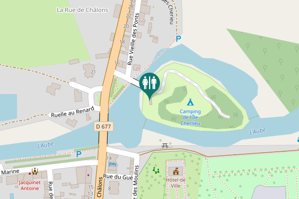 Map showing location of Ruelle de la Tannerie Toilet
