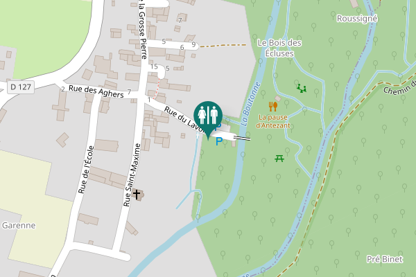 Map showing location of Rue du Lavoir 6 Toilet
