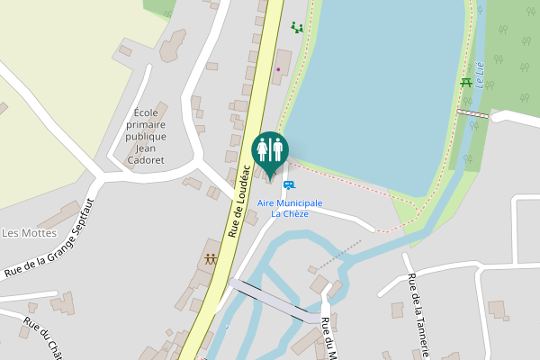 Map showing location of Rue de Loudéac 14 Toilet