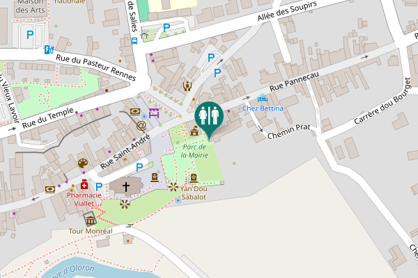Map showing location of 7 Toilet