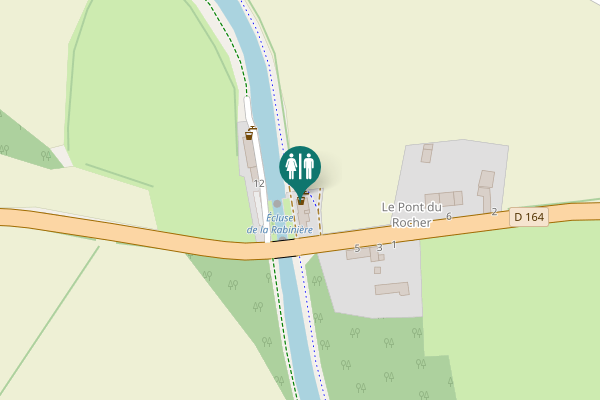 Map showing location of 10 Toilet