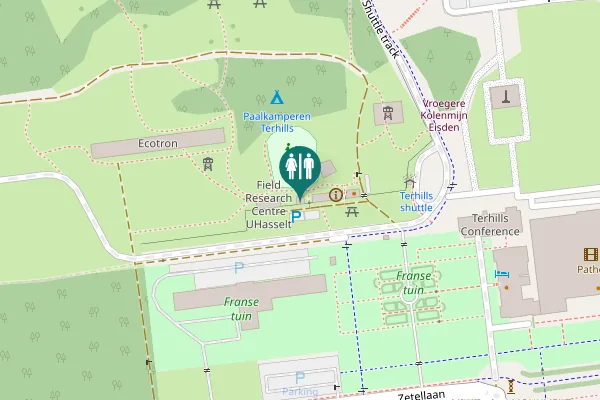 Map showing location of Zetellaan 54 Toilet
