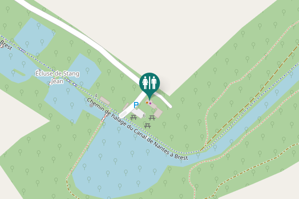 Map showing location of 2 Toilet