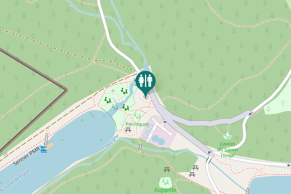 Map showing location of Ciney Toilet