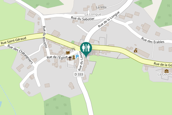 Map showing location of Rue du Lavoir Toilet