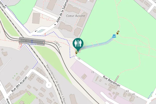 Map showing location of Rue Beyreman 10 Toilet