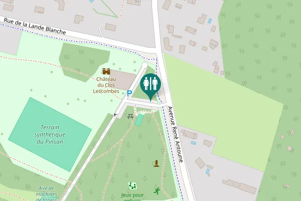 Map showing location of Toilette sèche