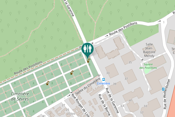 Map showing location of Rue de la Garenne 44 Toilet