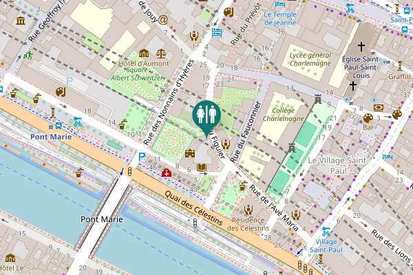 Map showing location of Rue du Figuier 5 Toilet
