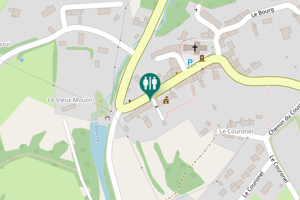 Map showing location of D 89 Toilet