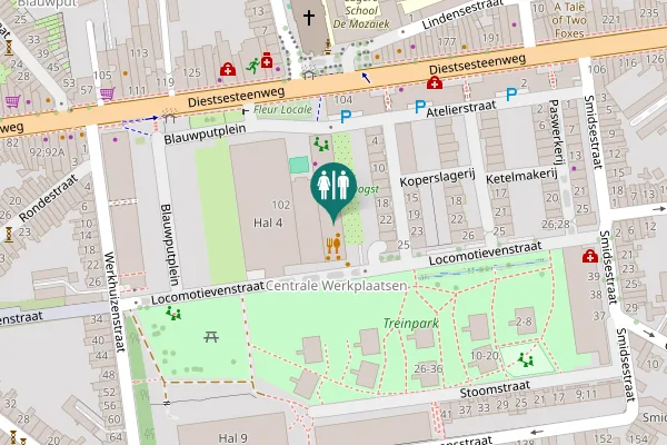 Map showing location of Diestsesteenweg 104 Toilet